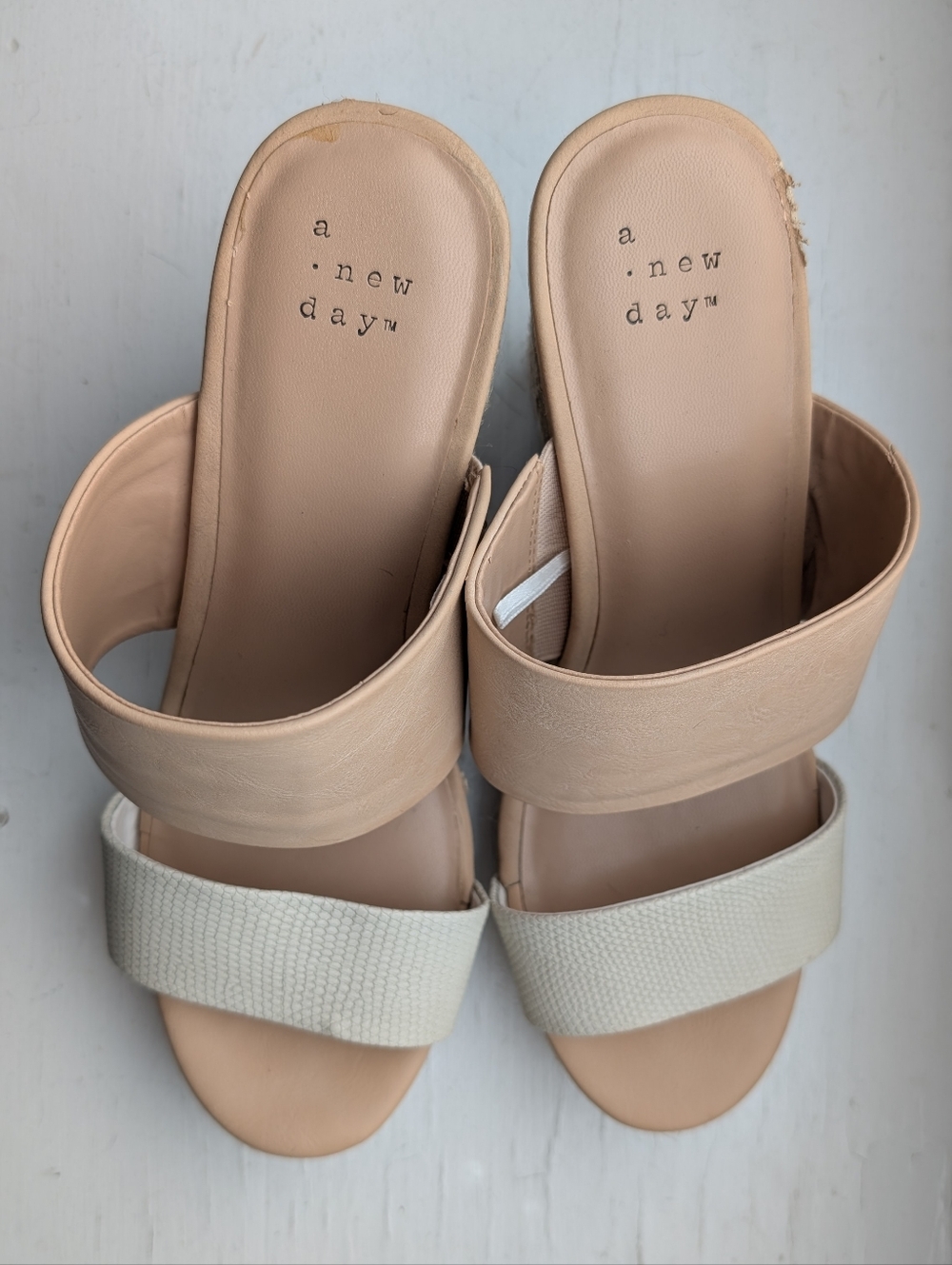 Target "A new day" brand, size 7.5 women’s wedge sandals